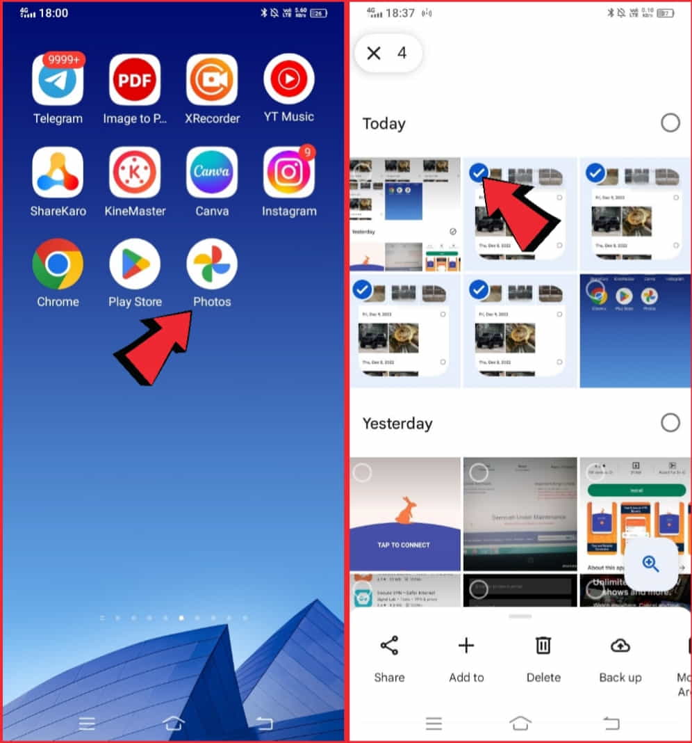 How to delete multiple photos from Google Photos on Android phone