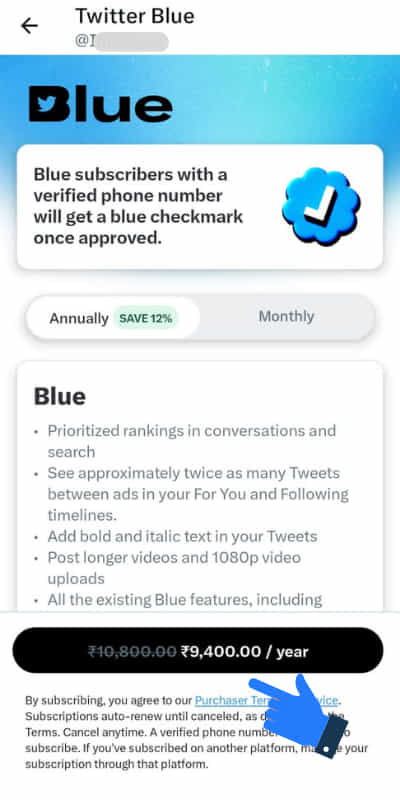 why twitter blue tick disappear