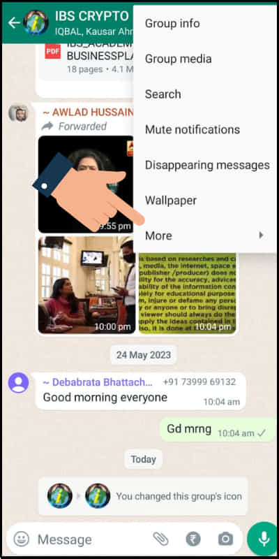 how to change group icons in whatsapp