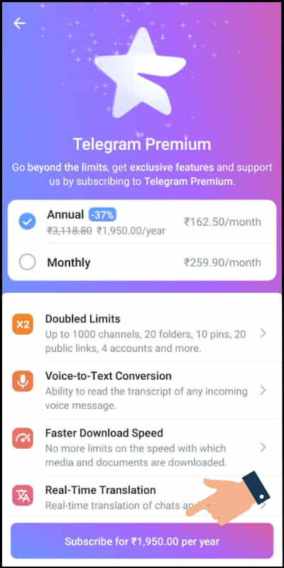 How to activate telegram premium