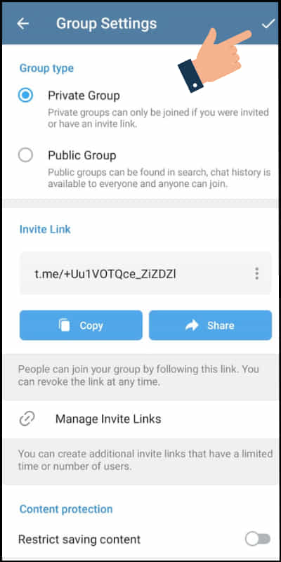 How to create telegram group