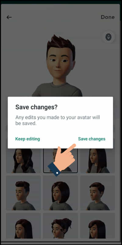 how to create profile photo avatar in whatsapp