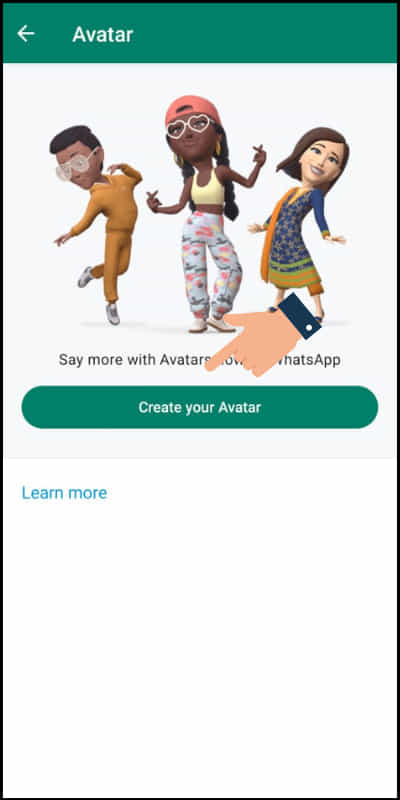 how to create profile photo avatar in whatsapp