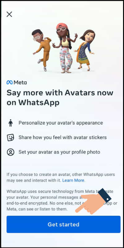 how to create profile photo avatar in whatsapp