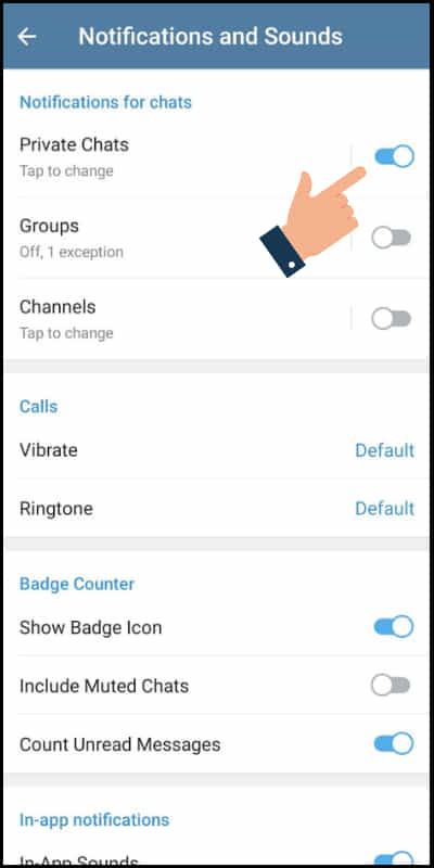 how to turn off group notifications on telegram