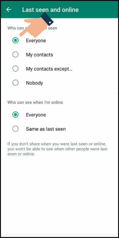 how to get notification when someone is online on whatsapp