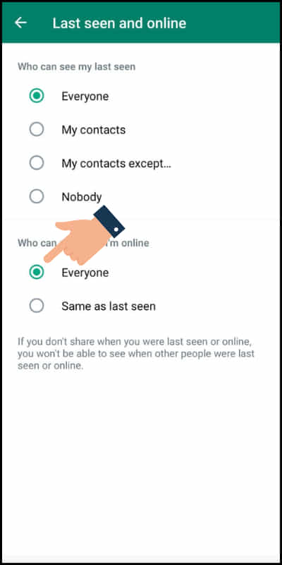 how to get notification when someone is online on whatsapp