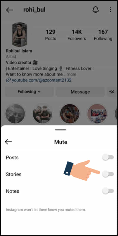 how to unmute someone's story on instagram