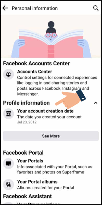 how to find join date on facebook